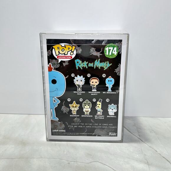 Funko Pop! Animaton Rick and Morty Mr. Meeseeks Chase Edition #174 Vaulted New - Picture 3 of 7